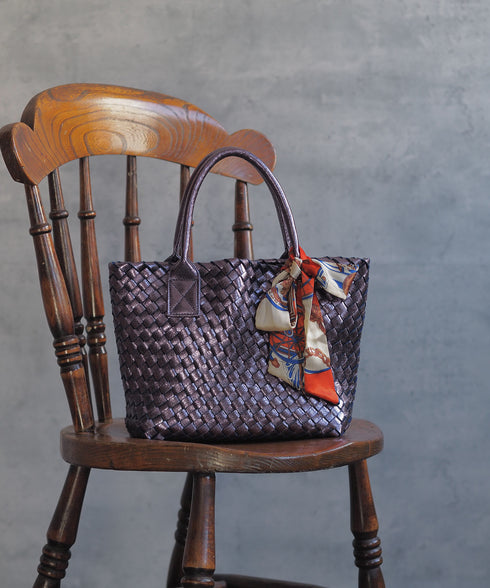 【雑誌掲載】メタリックメッシュトートバッグポーチセット 17-1015